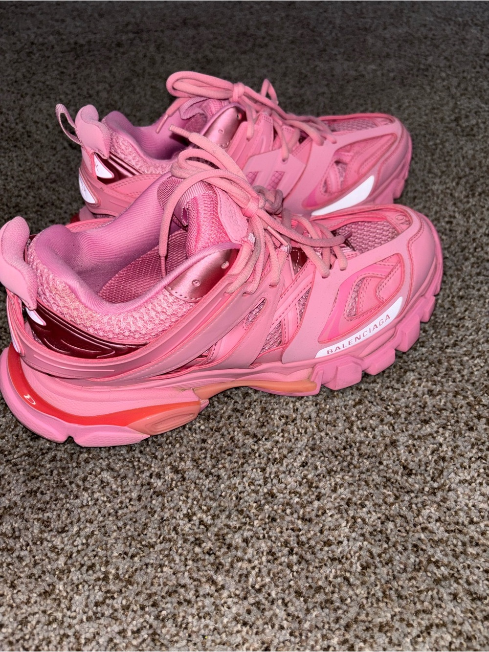 Balenciaga Women's Pink Track Sneakers - Picture 5 of 7